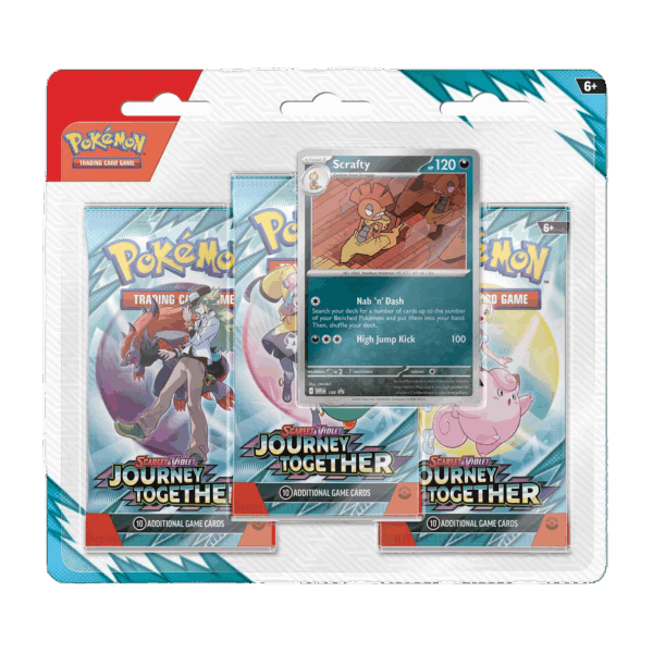 Pokémon TCG: Scarlet & Violet – Journey Together 3-Pack Blister - Afbeelding 3